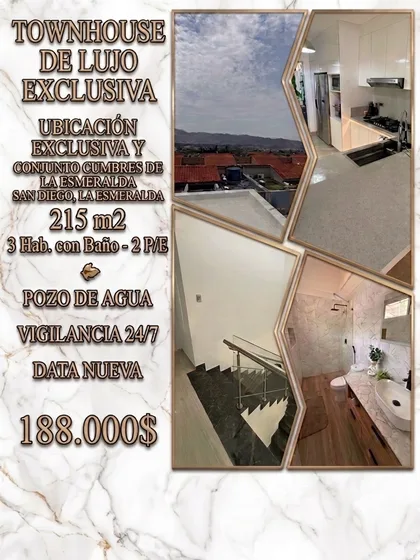 Townhouse en Cumbres de la Esmeralda, San Diego — USD 188.000