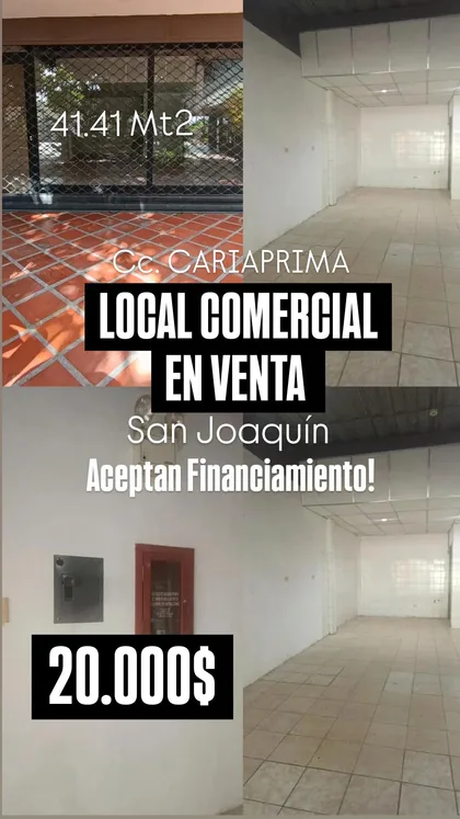 Local en CC Cariaprima - San Joaquín - Carabobo — USD 20.000