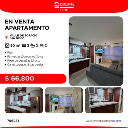 Apartamento en Conjunto Residencial Valle Topacio, San Diego — USD 66.800