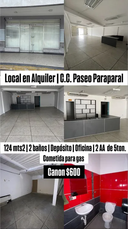Local en Centro Comercial Paseo Paraparal, Los Guayos - Valencia — USD 600