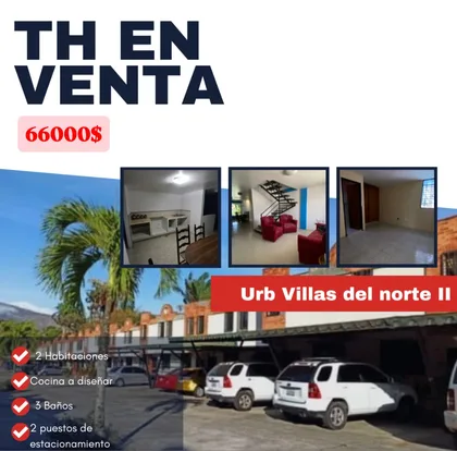 Townhouse en Naguanagua-Urb Villas del norte II — USD 66.000