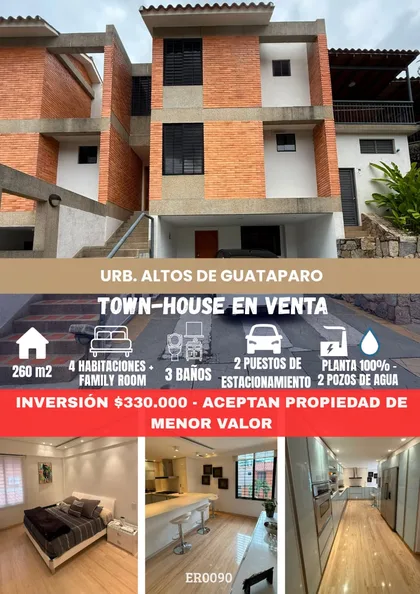 Townhouse en Altos de Guataparo — USD 330.000