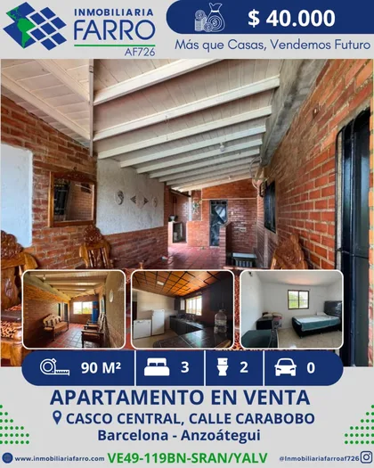 Apartamento en Barcelona, Casco Central, Calle Carabobo — USD 40.000