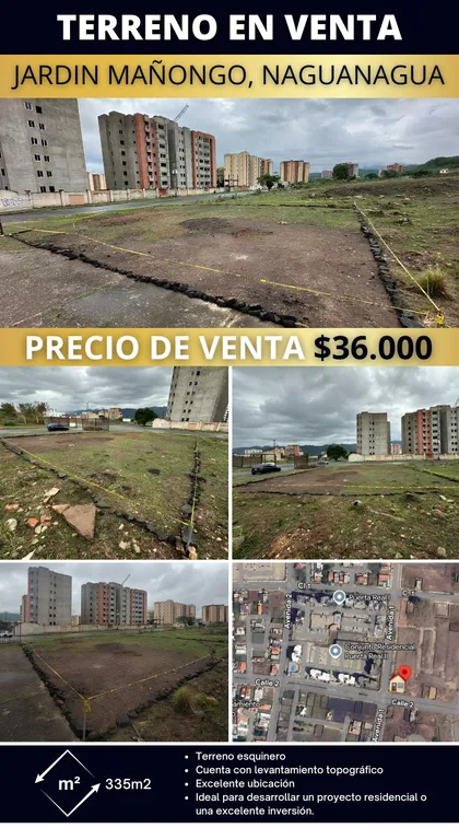 Terreno en Jardín Mañongo, Naguanagua — USD 36.000
