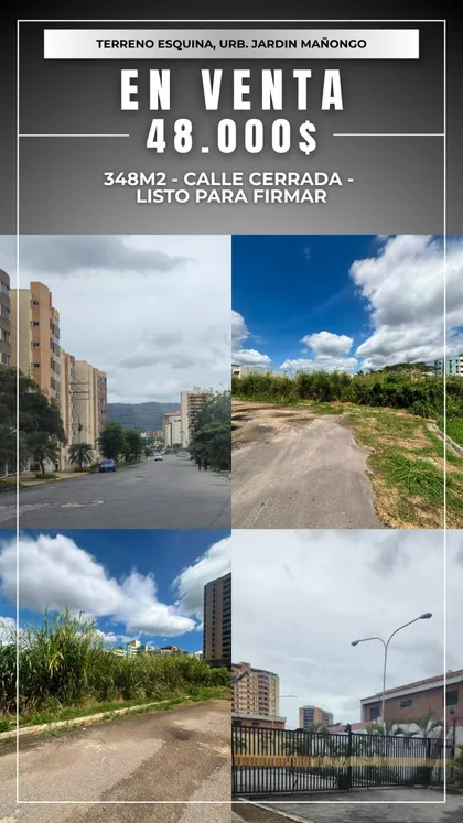 Terreno en Jardín Mañongo — USD 48.000