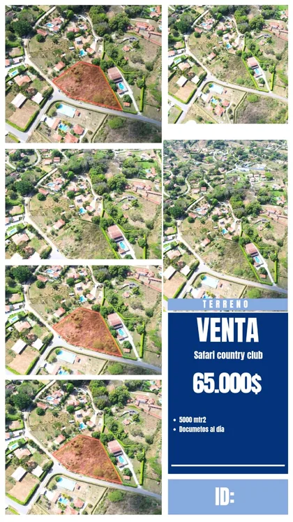 Terreno en Safari Country Club — USD 65.000