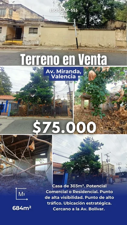 Terreno en Urb. La Kerdell Valencia — USD 75.000
