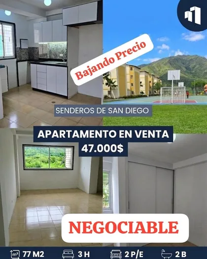 Apartamento en SENDEROS DE SAN DIEGO — USD 47.000
