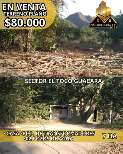Terreno en Toco. Guacara — USD 80.000