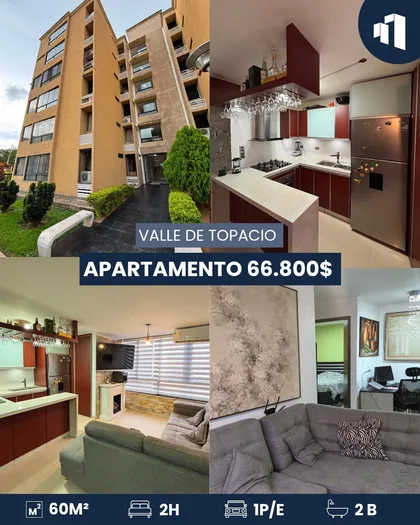 Apartamento en Valle de Topacio San Diego. Edo carabobo — USD 66.800