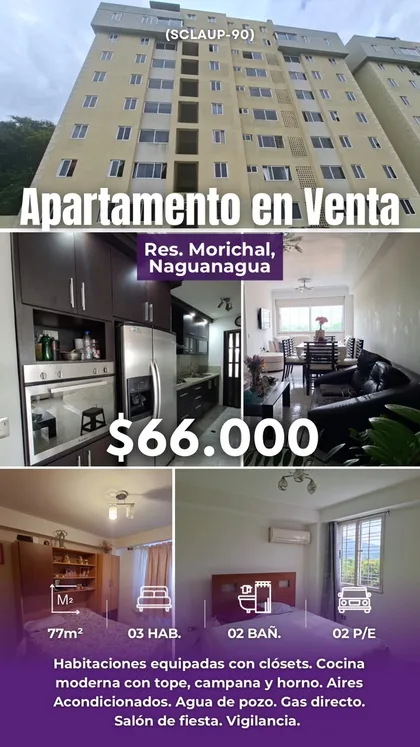 Apartamento en Naguanagua / Carabobo — USD 66.000